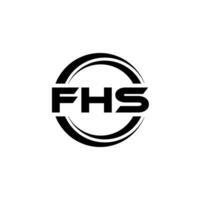 FHS logo conception, inspiration pour une unique identité. moderne élégance et Créatif conception. filigrane votre Succès avec le frappant cette logo. vecteur