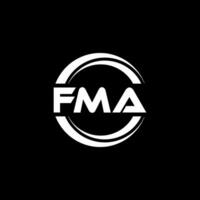 fma logo conception, inspiration pour une unique identité. moderne élégance et Créatif conception. filigrane votre Succès avec le frappant cette logo. vecteur
