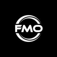 fmo logo conception, inspiration pour une unique identité. moderne élégance et Créatif conception. filigrane votre Succès avec le frappant cette logo. vecteur