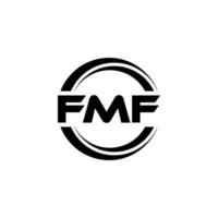 fmf logo conception, inspiration pour une unique identité. moderne élégance et Créatif conception. filigrane votre Succès avec le frappant cette logo. vecteur