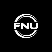 fnu logo conception, inspiration pour une unique identité. moderne élégance et Créatif conception. filigrane votre Succès avec le frappant cette logo. vecteur