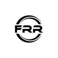 frr logo conception, inspiration pour une unique identité. moderne élégance et Créatif conception. filigrane votre Succès avec le frappant cette logo. vecteur