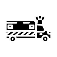 urgence prestations de service alerte glyphe icône vecteur illustration