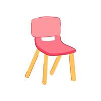 content enfant chaise dessin animé vecteur illustration