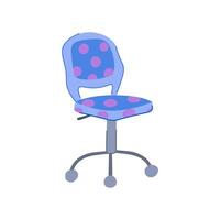 garçon enfant chaise dessin animé vecteur illustration