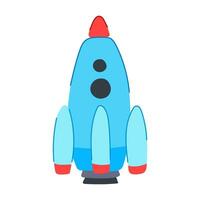 vaisseau spatial fusée jouet dessin animé illustration vectorielle vecteur