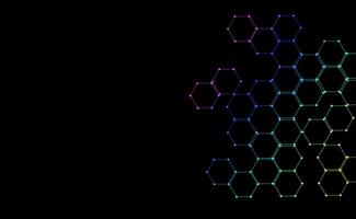 abstrait hexagone Contexte. vecteur