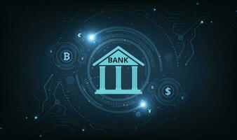bancaire La technologie concept. vecteur