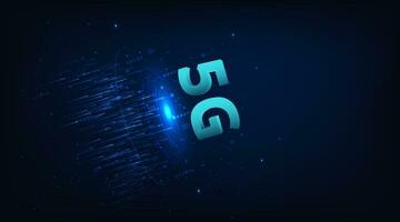 5g réseau sans fil l'Internet lien concept. vecteur