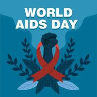 monde sida journée vecteur illustration. vecteur eps dix