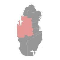 Al shahaniya municipalité, administratif division de le pays de Qatar. vecteur illustration.