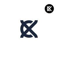 lettre cx xc monogramme logo conception vecteur