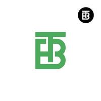 lettre tb bt monogramme logo conception Facile vecteur