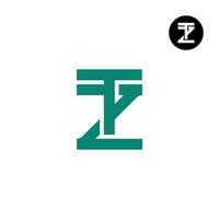 lettre tz zt monogramme logo conception Facile vecteur