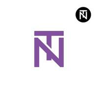 lettre NT tn monogramme logo conception vecteur