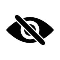 visibilité de vecteur glyphe icône pour personnel et commercial utiliser.