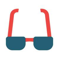 des lunettes glyphe deux Couleur icône pour personnel et commercial utiliser. vecteur