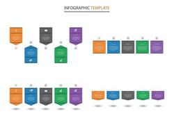 pack de modèles infographiques vecteur