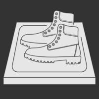 tapis désinfectant dans le glyphe. antibactérien équipé de style plat. tapis de désinfection pour chaussures. désinfection des chaussures. surface stérile. illustration vectorielle vecteur