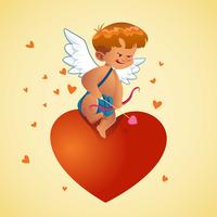 Cupidon mignon vecteur