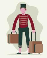 Illustration de Bellhop vecteur