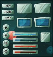 Scifi Space Icons Pour Ui Game vecteur