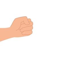 icône de puissance de poing humain main