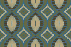 ikat damassé broderie Contexte. ikat Triangle géométrique ethnique Oriental modèle traditionnel.aztèque style abstrait vecteur illustration.design pour texture, tissu, vêtements, emballage, paréo.