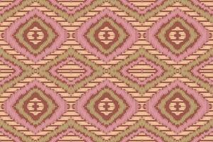 ikat damassé paisley broderie Contexte. ikat texture géométrique ethnique Oriental modèle traditionnel. ikat aztèque style abstrait conception pour impression texture, tissu, sari, sari, tapis. vecteur