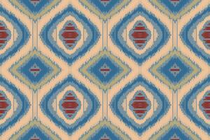 motif ikat paisley broderie Contexte. ikat aztèque géométrique ethnique Oriental modèle traditionnel.aztèque style abstrait vecteur illustration.design pour texture, tissu, vêtements, emballage, paréo.