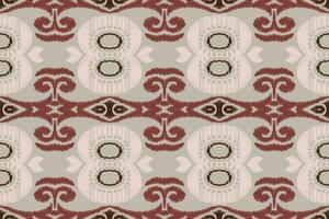 ikat floral paisley broderie Contexte. ikat dessins géométrique ethnique Oriental modèle traditionnel. ikat aztèque style abstrait conception pour impression texture, tissu, sari, sari, tapis. vecteur