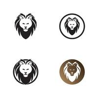 vecteur de logo tête de lion