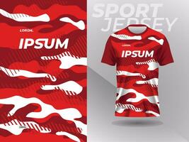 conception de maillot de sport de chemise abstraite rouge pour le football football course jeu cyclisme course vecteur