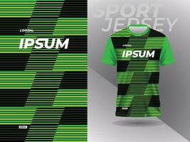 conception de maillot de sport de tshirt abstrait vert pour le football football courses jeux motocross cyclisme course à pied vecteur