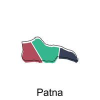 carte de Patna moderne contour, haute détaillé vecteur illustration conception modèle, adapté pour votre entreprise