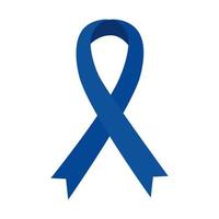 campagne bleue du ruban de la journée mondiale de l'autisme vecteur