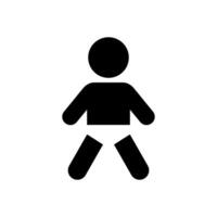 bébé garçon avatar icône vecteur. permanent enfant, enfant signe symbole vecteur