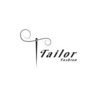 tailleur mode logo conception Créatif des idées vecteur