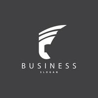 initiale lettre F minimaliste logo, Facile luxe logotype vecteur, entreprise identité emblème symbole conception marque, entreprise, affaires vecteur