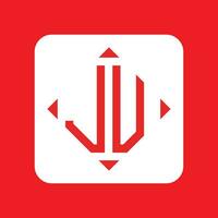 Créatif Facile initiale monogramme jv logo conceptions. vecteur