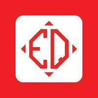 Créatif Facile initiale monogramme eq logo conceptions. vecteur
