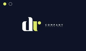 dr alphabet lettres initiales monogramme logo rd, d et r vecteur