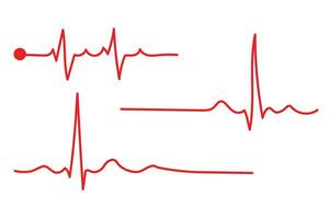 ecg cœur battre ligne icône symbole, cœur battre impulsion hôpital logo signe. vecteur illustration.