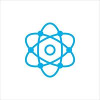 atome icône vecteur illustration symbole