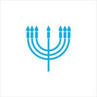 menorah icône vecteur illustration symbole
