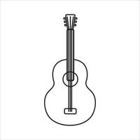 guitare icône vecteur illustration symbole