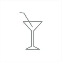 martini verre icône vecteur illustration symbole