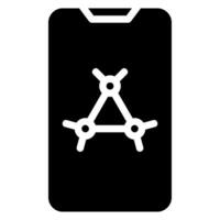icône de glyphe d'application médicale vecteur