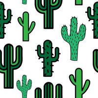 vecteur impression de désert cactus. cactus Icônes sans couture modèle. succulent conception