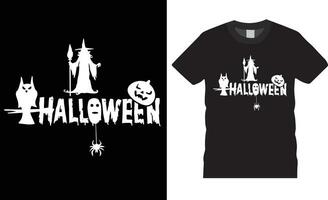 Halloween T-shirt conception. content Halloween typographie T-shirt conception vecteur modèle.halloween